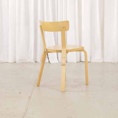 Alvar Aalto Chair 69, angled rear view
