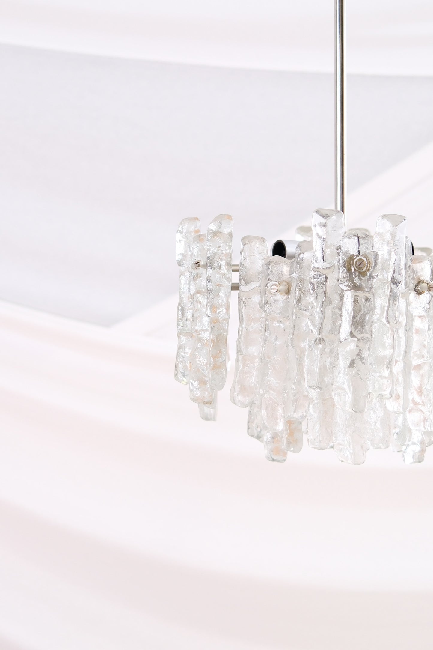 JT Kalmar “Ice Block” chandelier, 1960s/70s