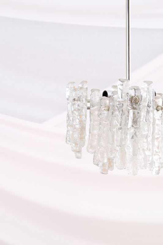 JT Kalmar “Ice Block” chandelier, 1960s/70s