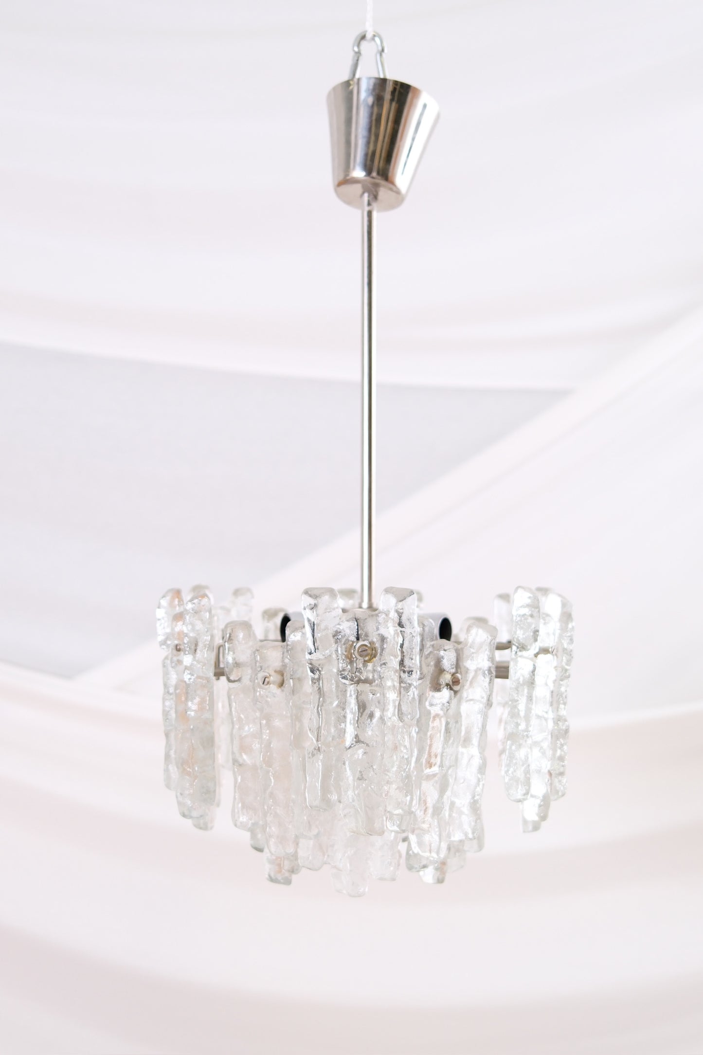 JT Kalmar “Ice Block” chandelier, 1960s/70s
