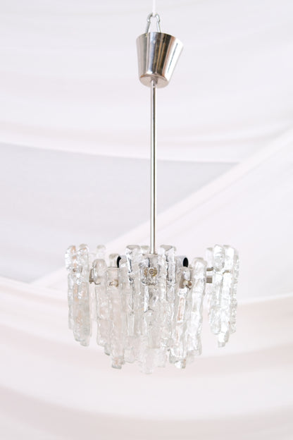 JT Kalmar “Ice Block” chandelier, 1960s/70s