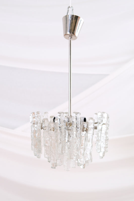 JT Kalmar “Ice Block” chandelier, 1960s/70s