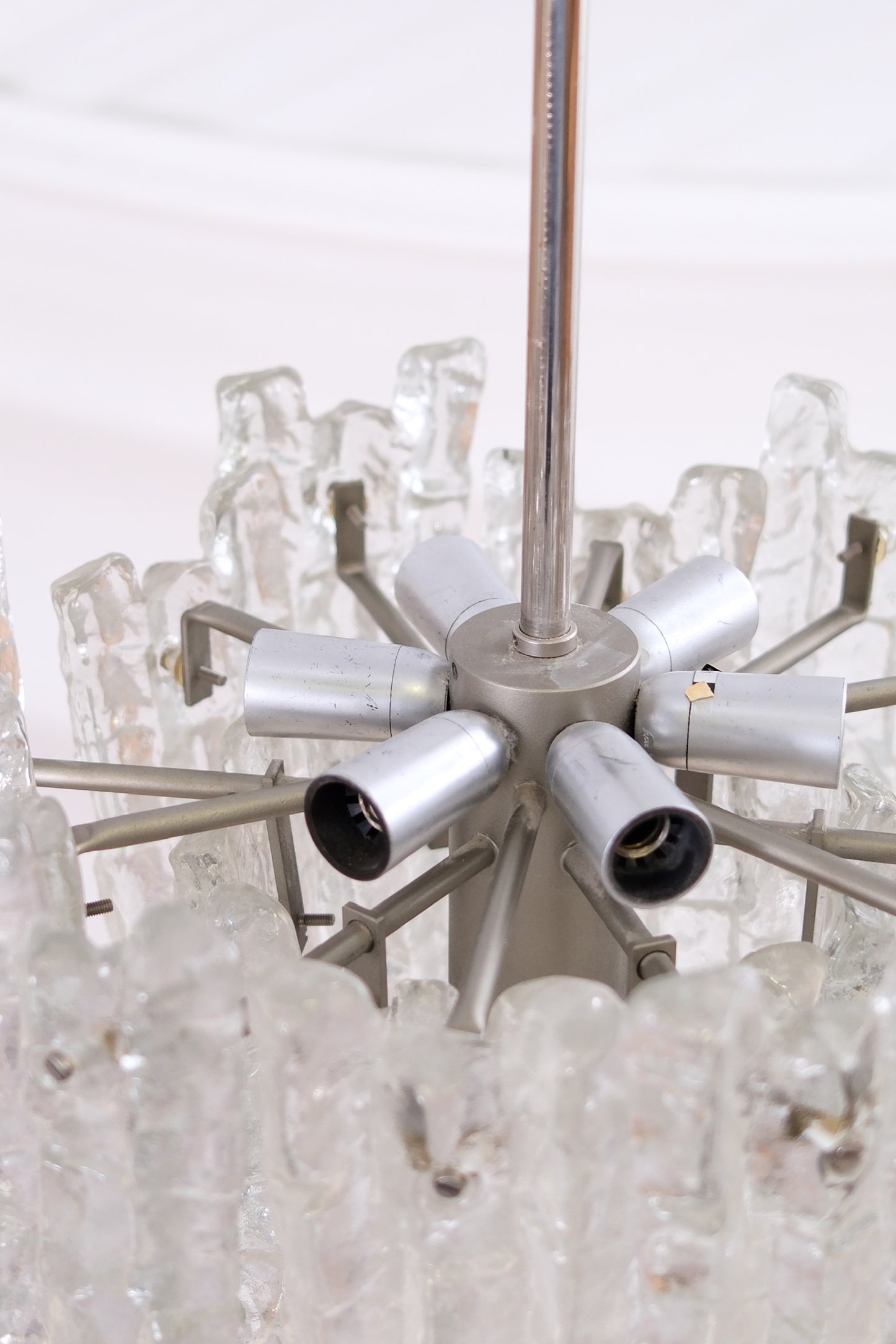 JT Kalmar “Ice Block” chandelier, 1960s/70s