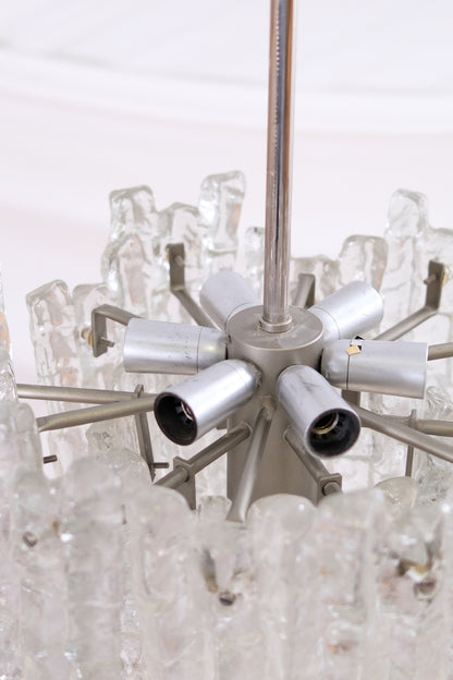 JT Kalmar “Ice Block” chandelier, 1960s/70s