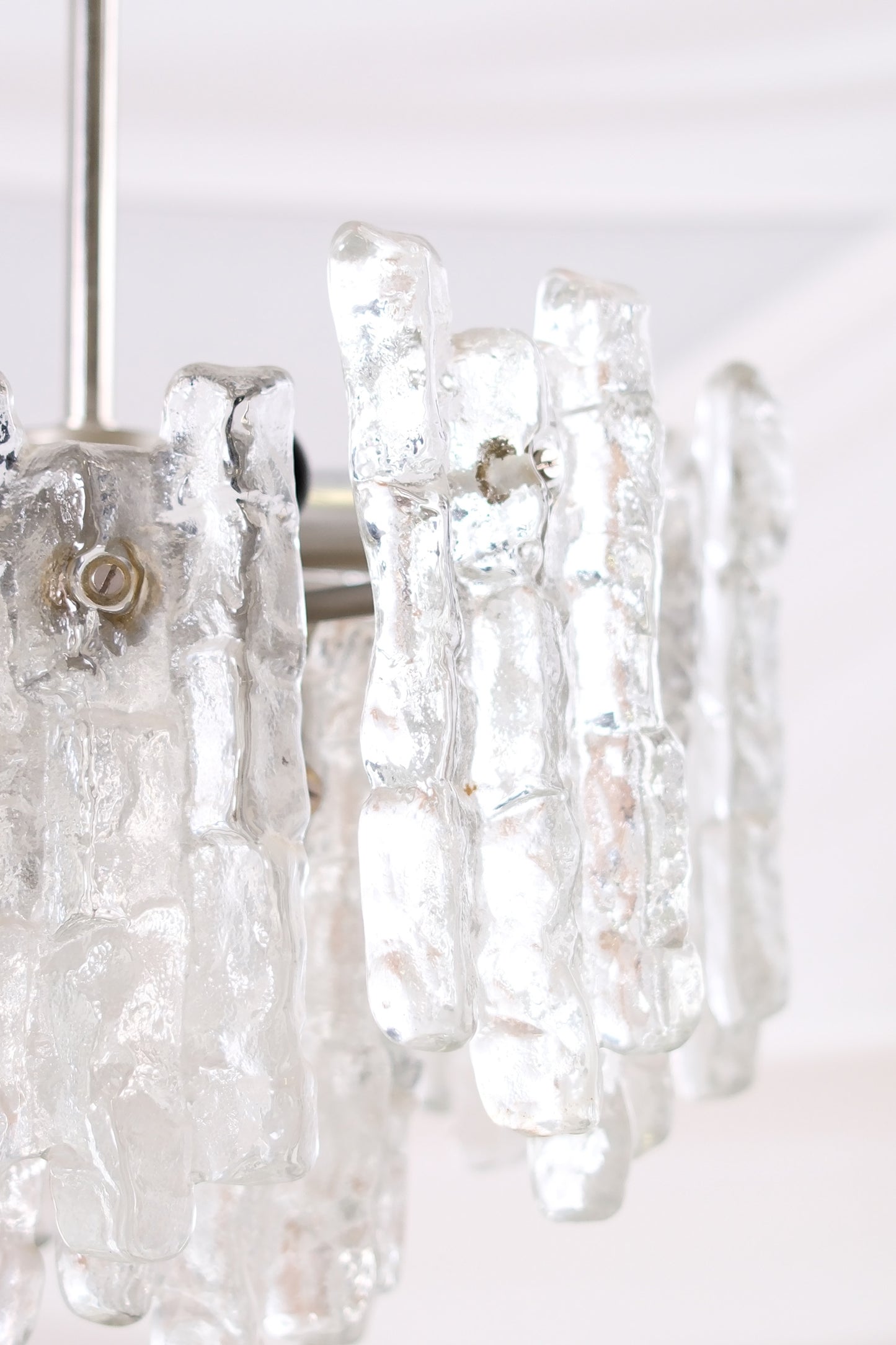 JT Kalmar “Ice Block” chandelier, 1960s/70s