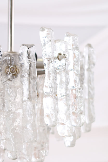 JT Kalmar “Ice Block” chandelier, 1960s/70s