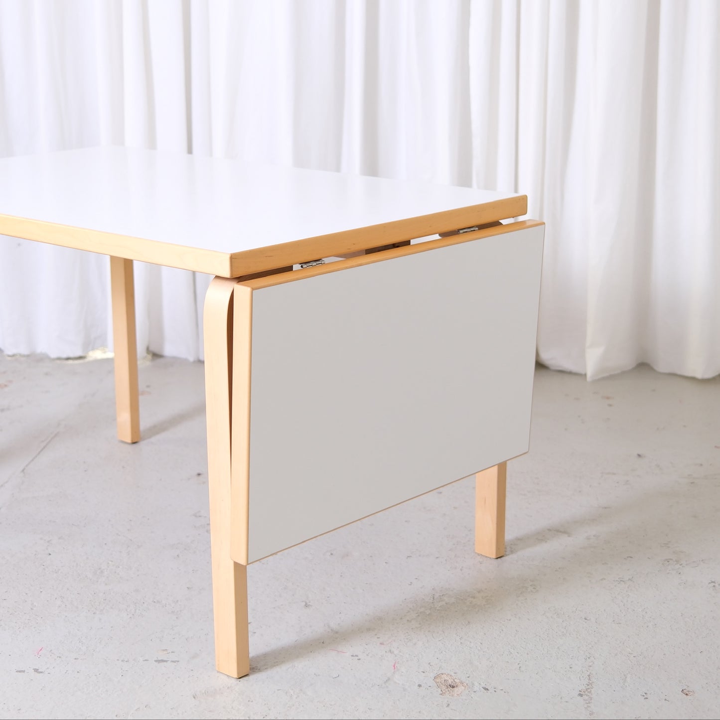 Artek Large Drop Leaf Table by Alvar Aalto