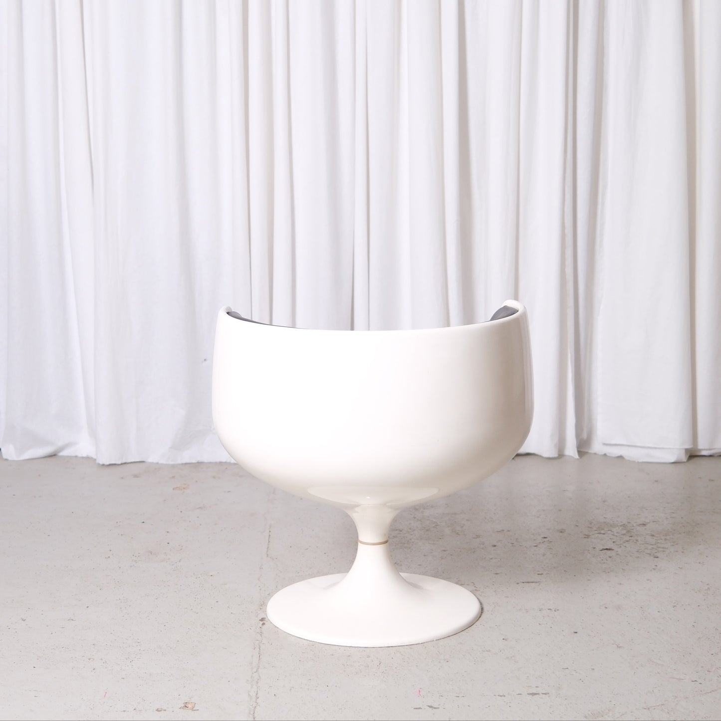 Eero Aarnio Cognac Chair by Asko in Black Leather