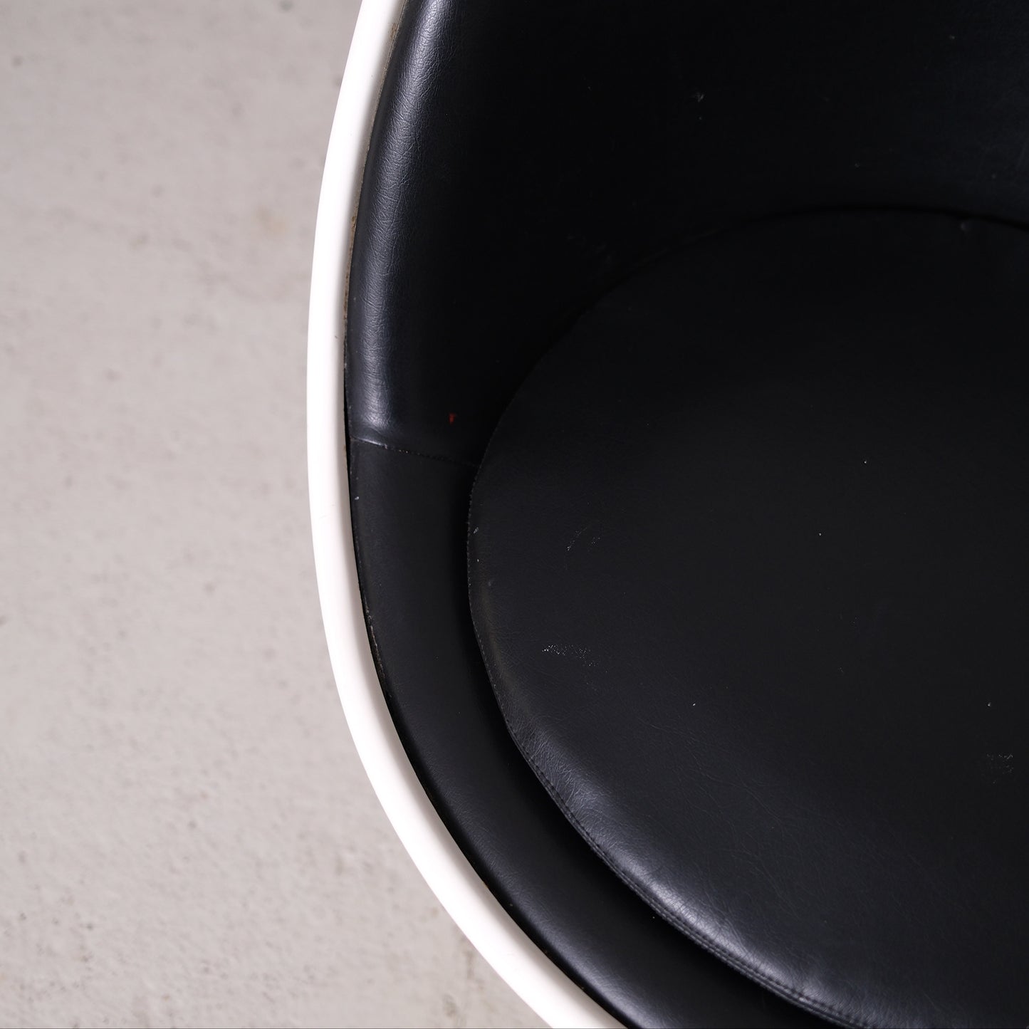Eero Aarnio Cognac Chair by Asko in Black Leather