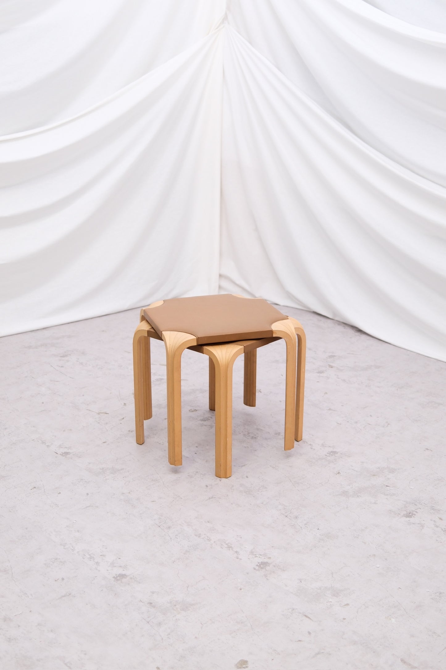 Artek X601 Fan Leg Stools