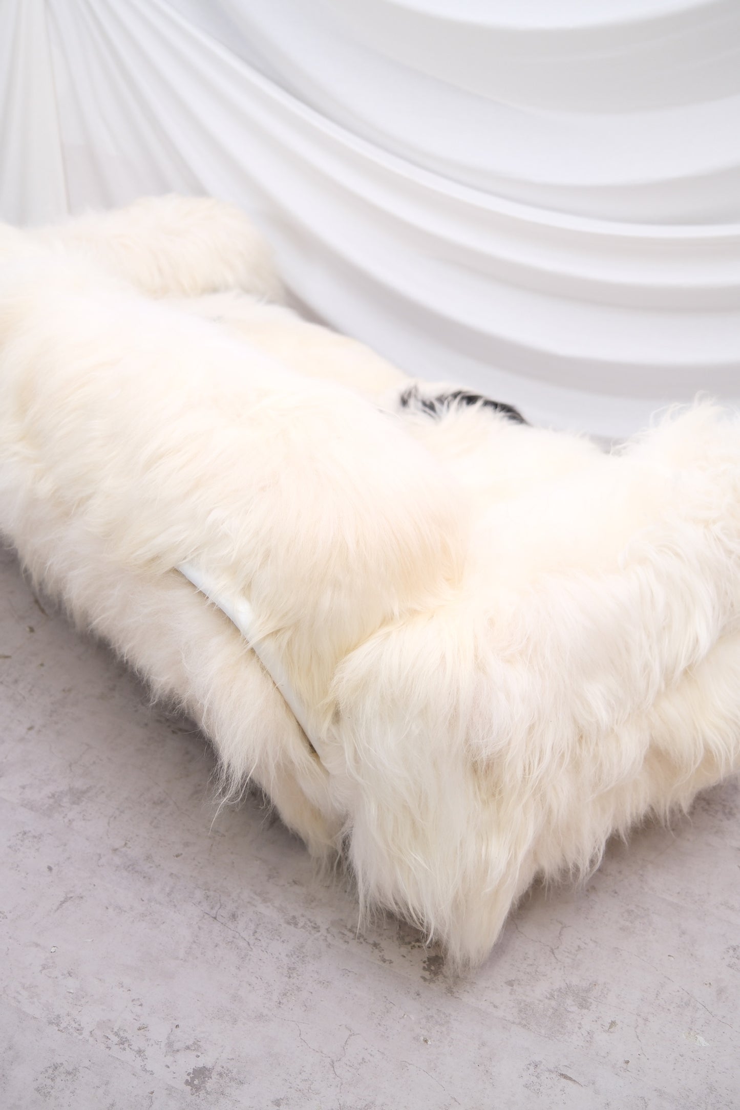 Vintage Sheepskin 3-Seater Sofa