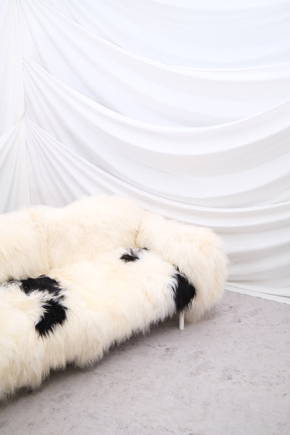 Vintage Sheepskin 3-Seater Sofa