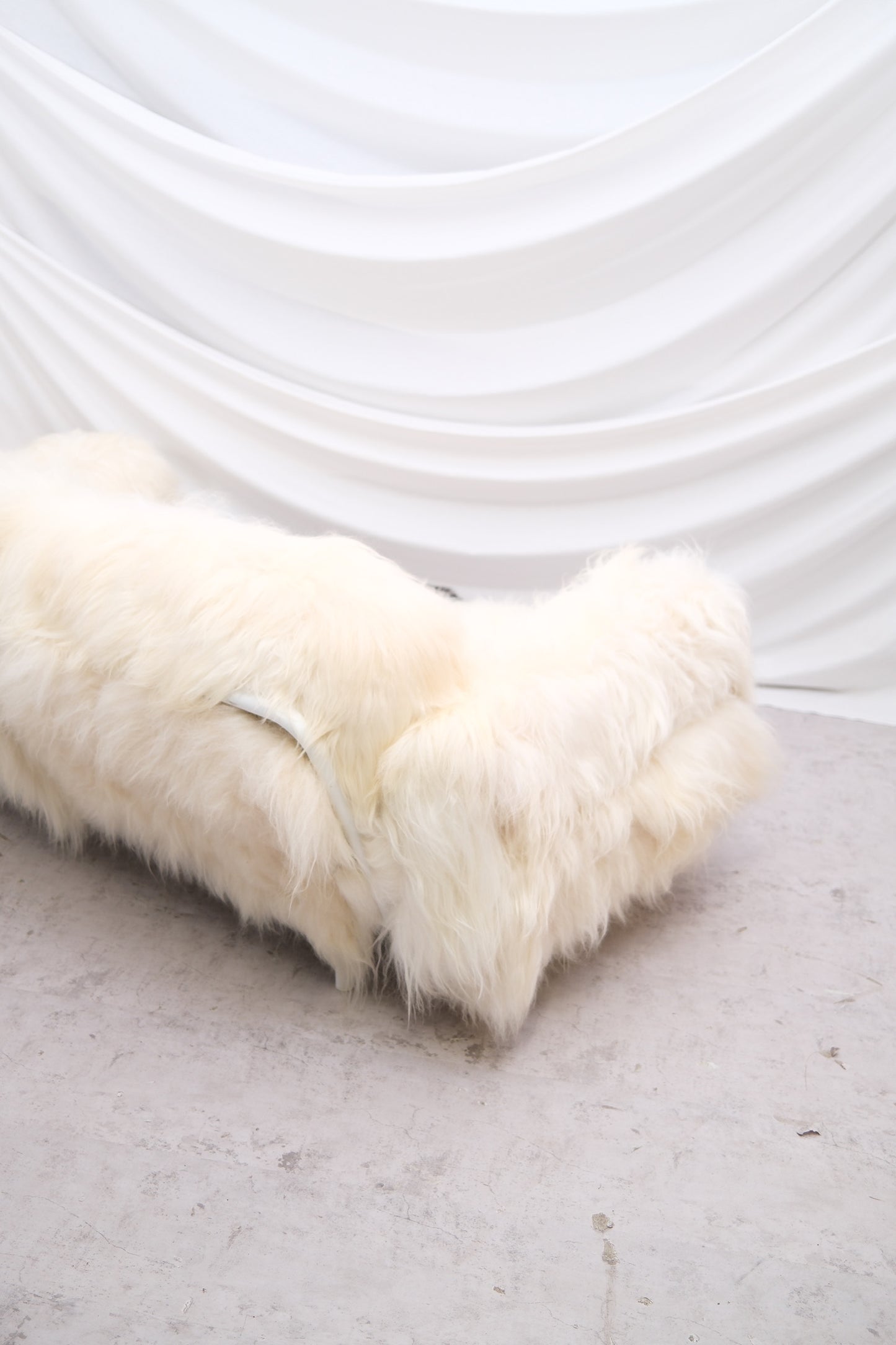 Vintage Sheepskin 3-Seater Sofa