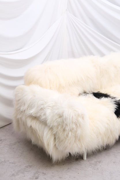 Vintage Sheepskin 3-Seater Sofa