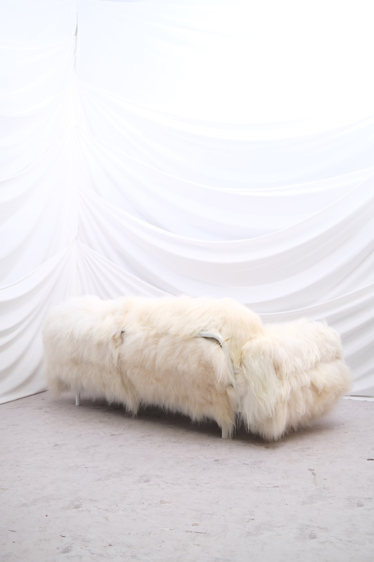 Vintage Sheepskin 3-Seater Sofa