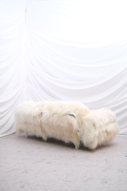 Vintage Sheepskin 3-Seater Sofa
