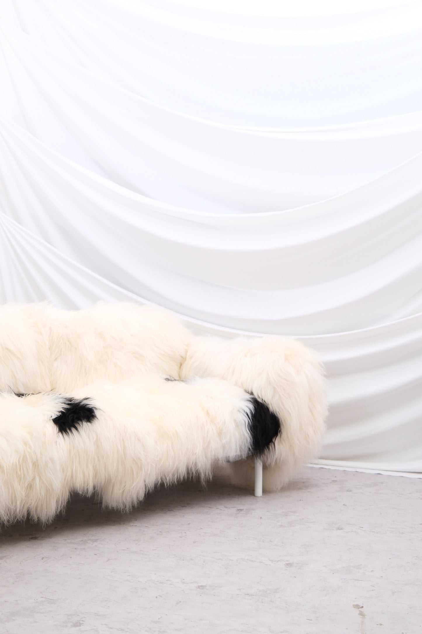 Vintage Sheepskin 3-Seater Sofa