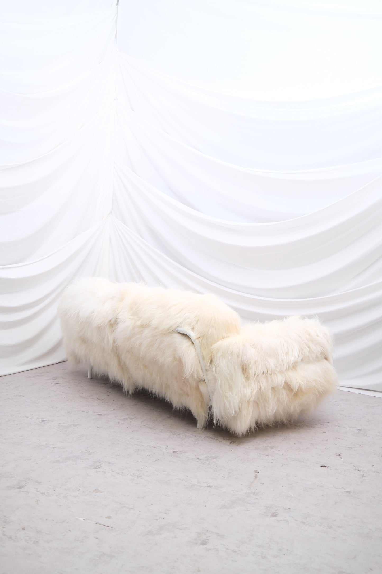 Vintage Sheepskin 3-Seater Sofa