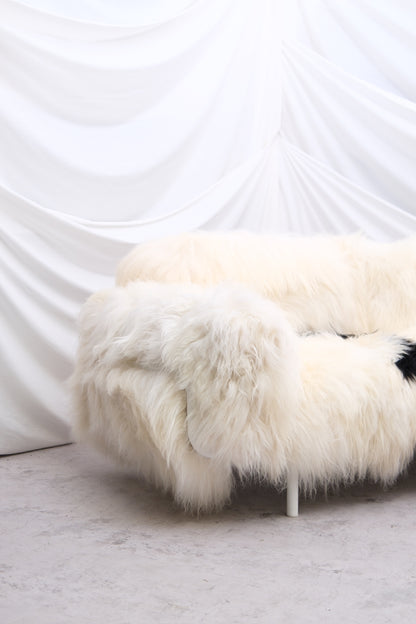 Vintage Sheepskin 3-Seater Sofa