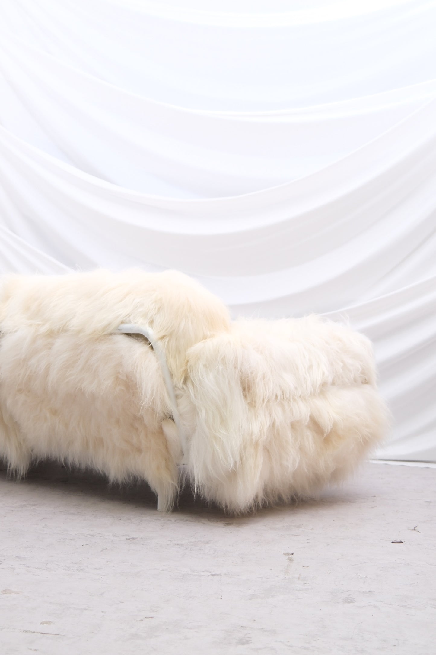 Vintage Sheepskin 3-Seater Sofa