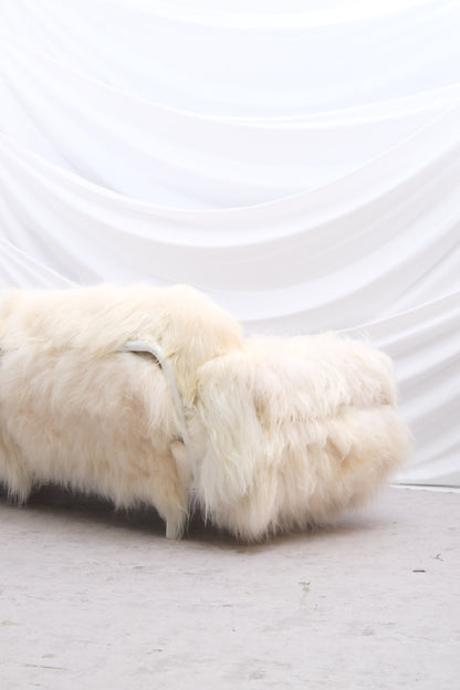 Vintage Sheepskin 3-Seater Sofa