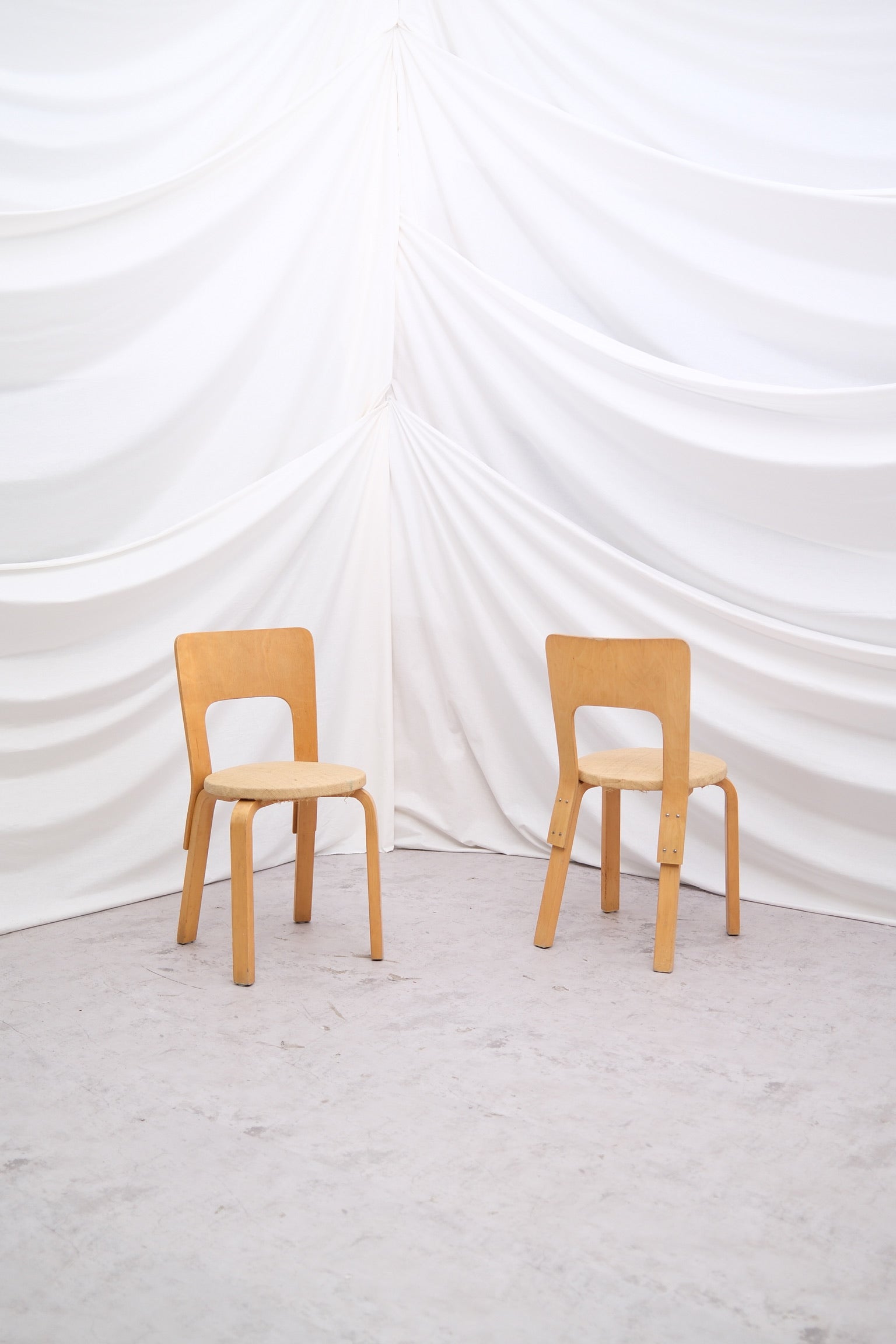 アルテック チェア66 artek アルテック チェア66 ゼブラ 張替え前
