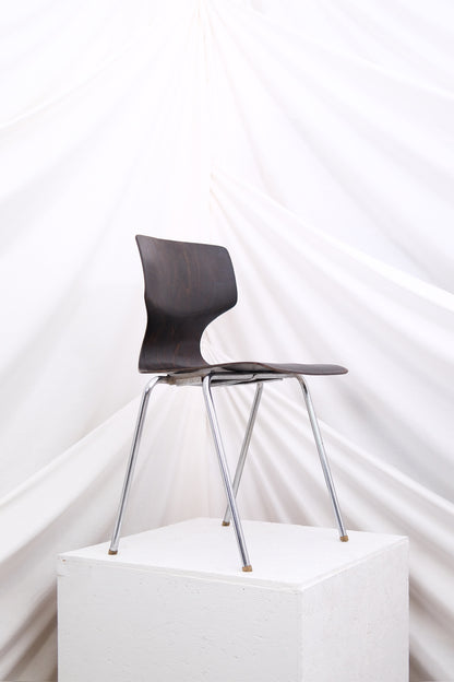 1970s Vintage Chrome and Wood Chairs