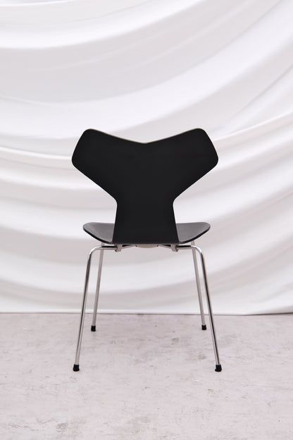 Fritz Hansen Grand Prix Chairs Black Wood
