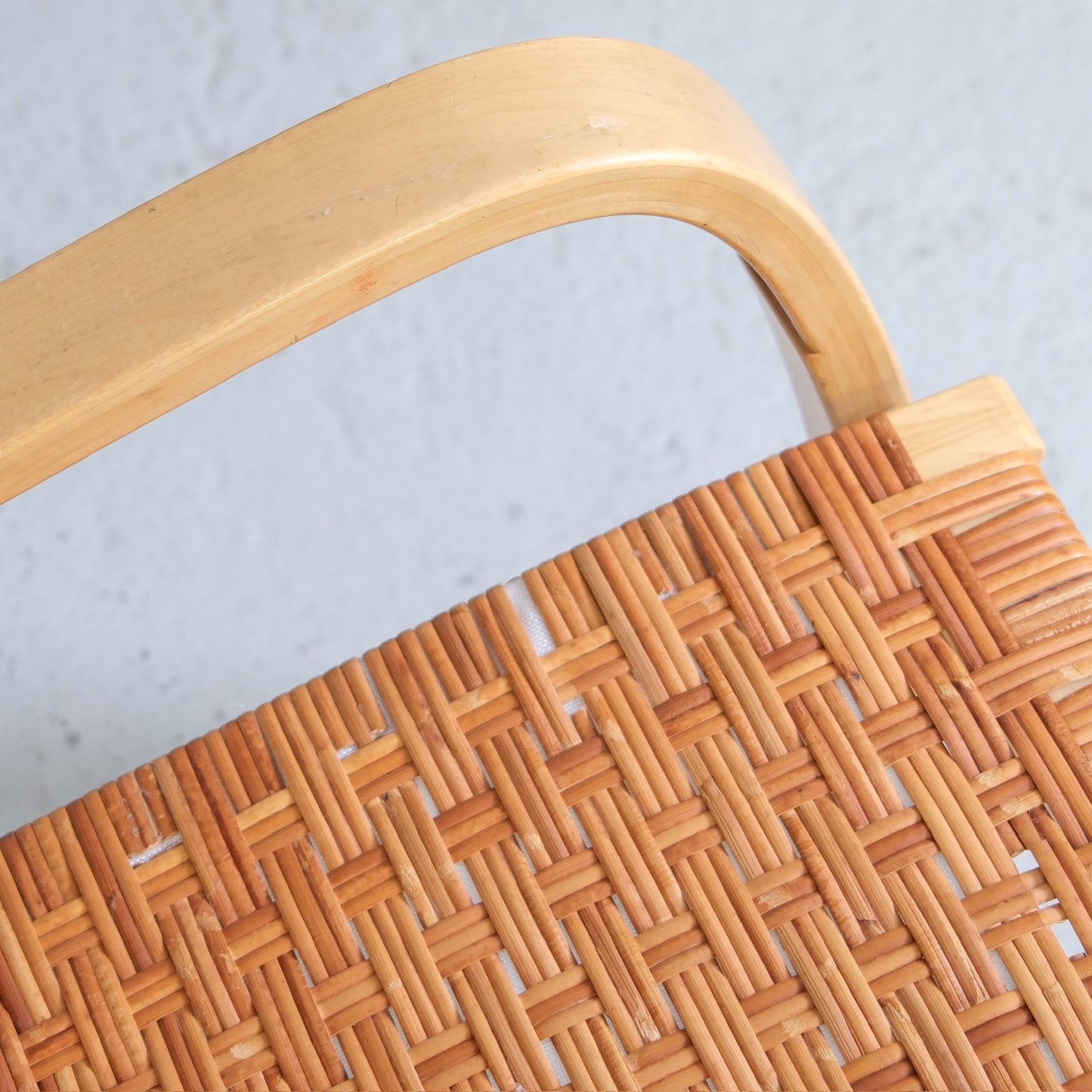 Alvar Aalto 406 Lounge Chairs with Rattan for Artek