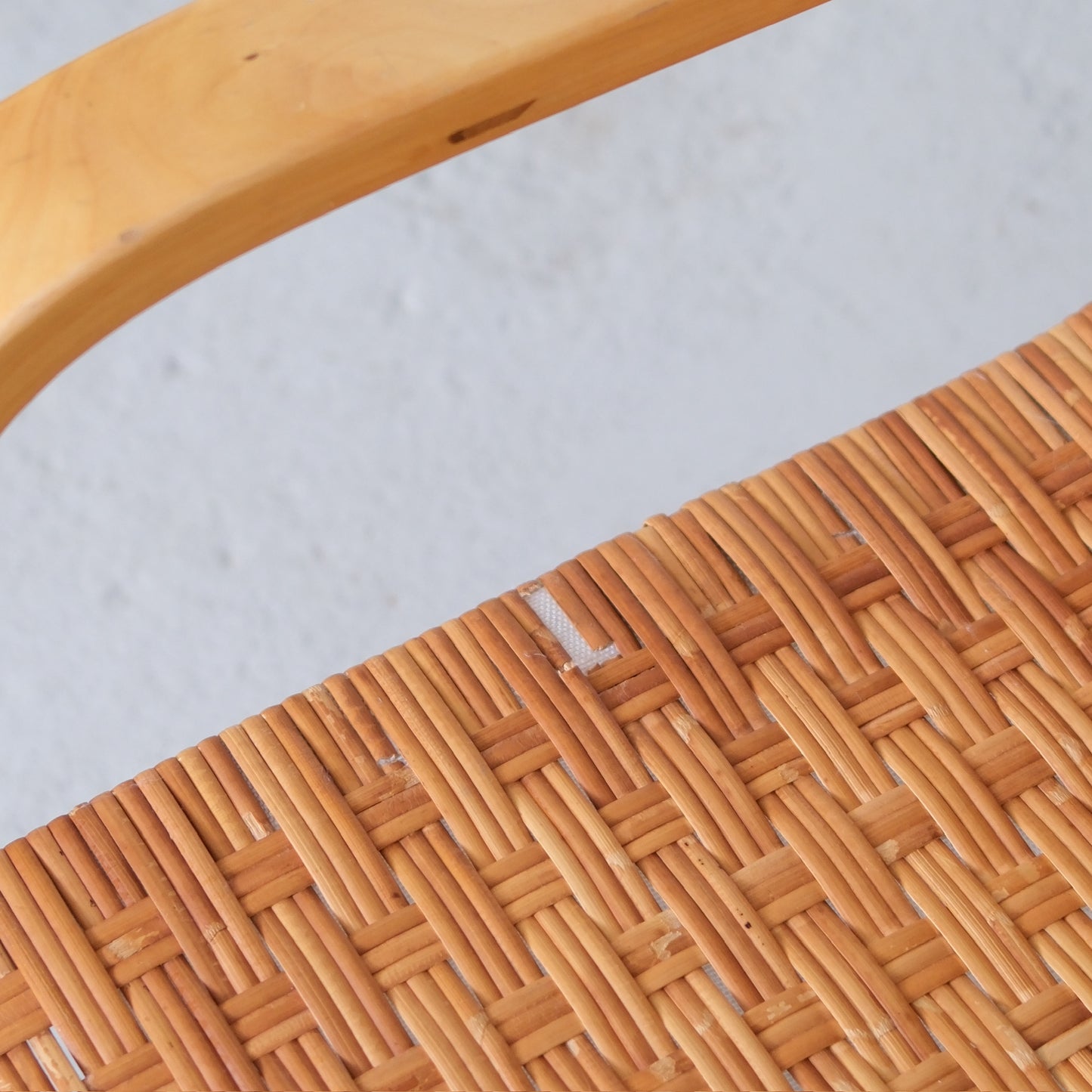 Alvar Aalto 406 Lounge Chairs with Rattan for Artek