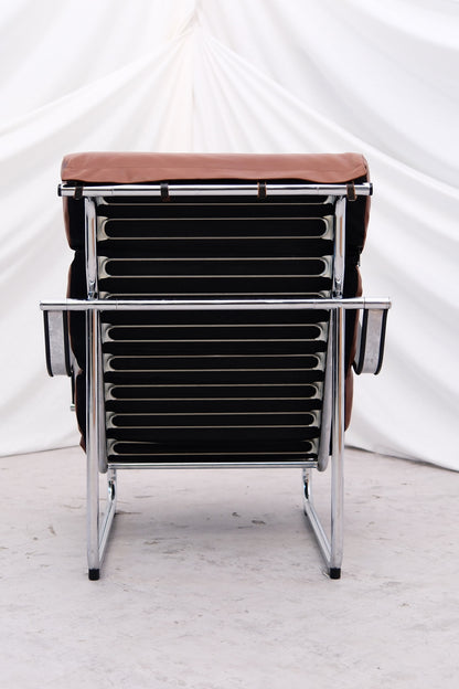 Yrjö Kukkapuro Remmi armchair, cognac leather - Pino Interiors