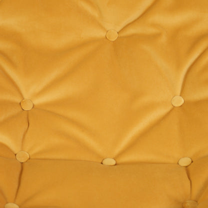 Dux Formula lounge chair with yellow velvet and cream-white frame – original product photograph