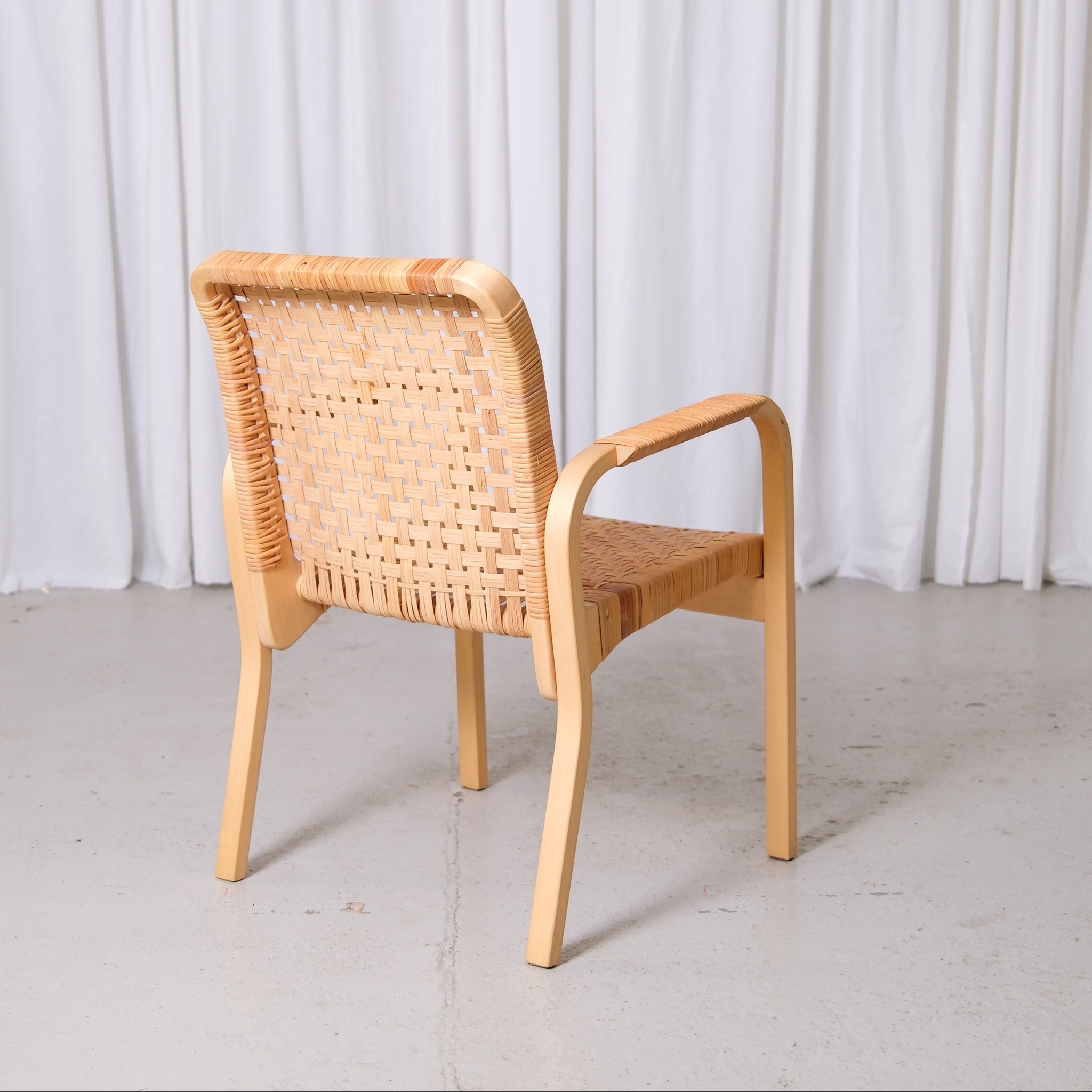 Alvar Aalto Chair 45 with Rattan for Artek – Pino Interiors