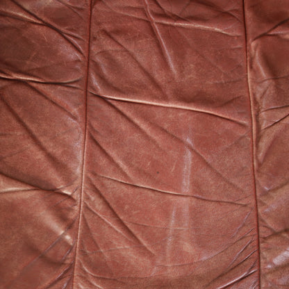 Mattias Ingman Pinus armchair in reddish-brown leather and pine, original photograph 2723