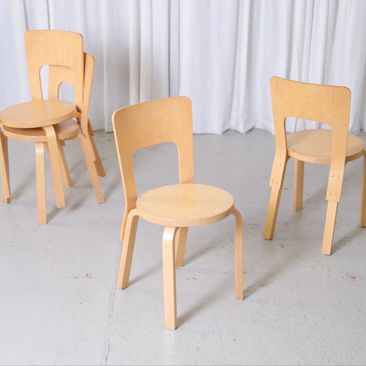 Artek Chair 66 by Alvar Aalto in Birch