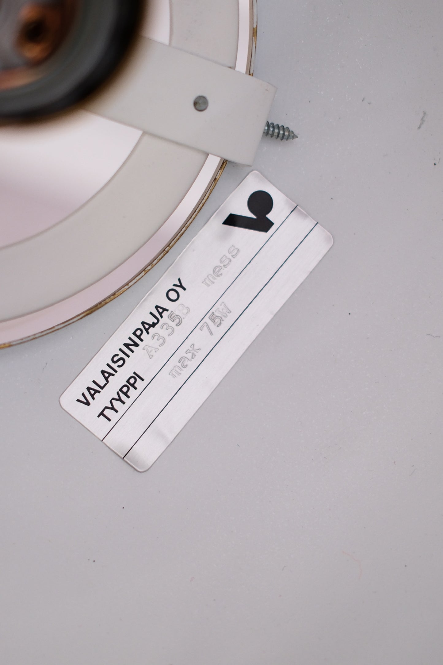 Alvar Aalto A335B brass lamp, manufactured by Valaisinpaja