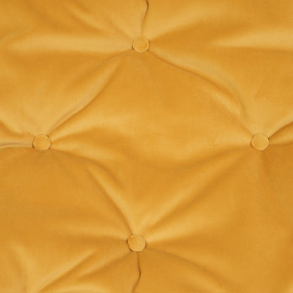 Dux Formula lounge chair with yellow velvet and cream-white frame – original product photograph