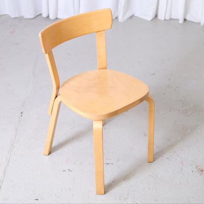 Artek 69 Chairs in Birch by Alvar Aalto