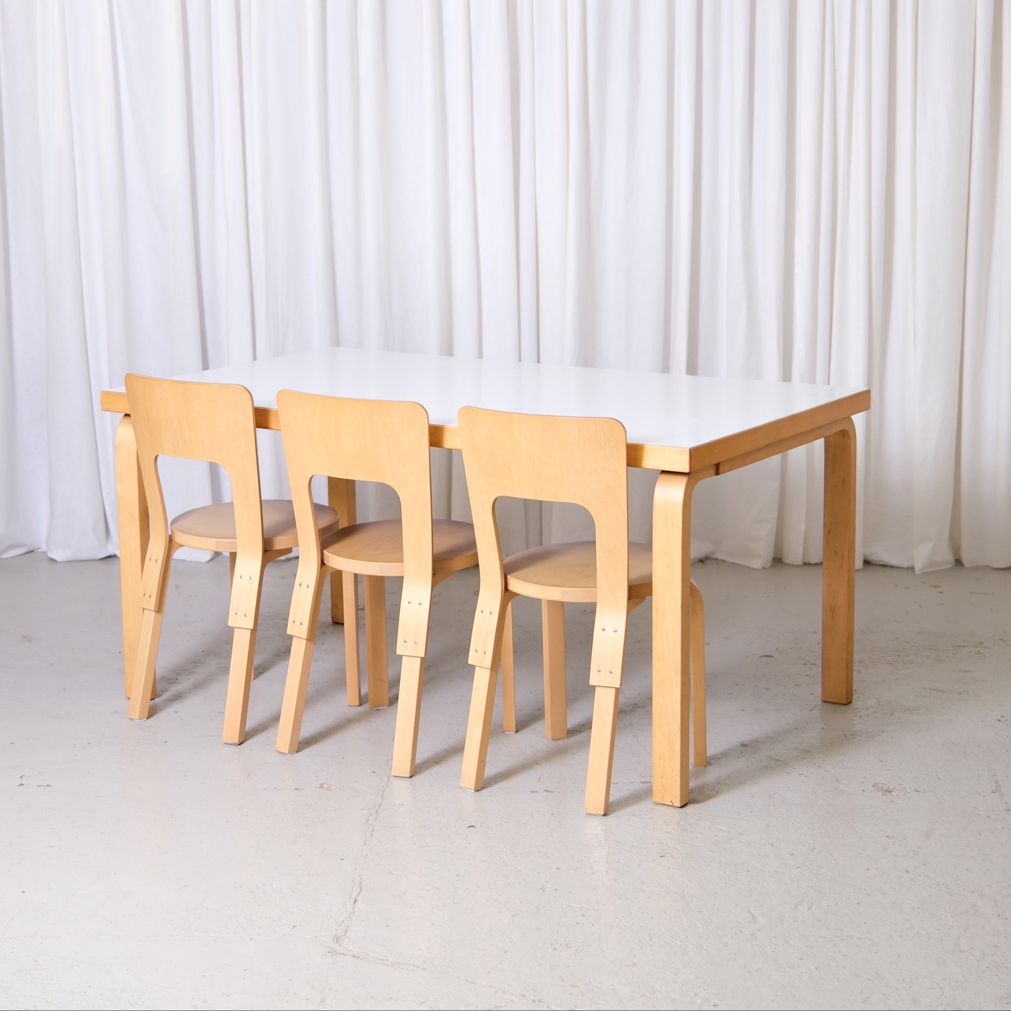 Artek 82A Table in White Laminate by Alvar Aalto – Pino Interiors