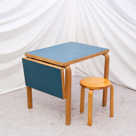 Artek DL82 ドロップリーフ テーブル セット OY HUONEKALU- JA RKENNUSTYTEHDAS AB、1950/1960 年代