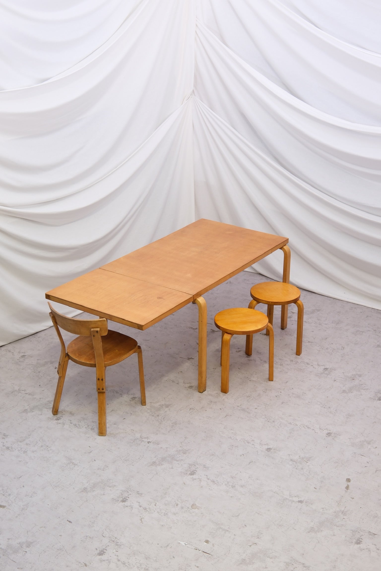 アルヴァ・アアルト ドロップリーフダイニングテーブル 1940年代～50