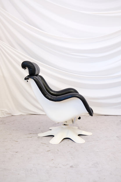Yrjö Kukkapuro Karuselli armchair - Haimi 1960s - Black Leather