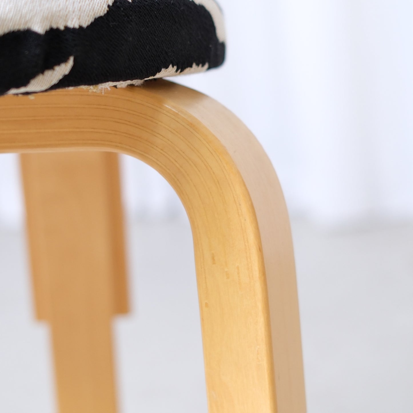 Alvar Aalto Chair 66 for Artek Zebra Upholstery
