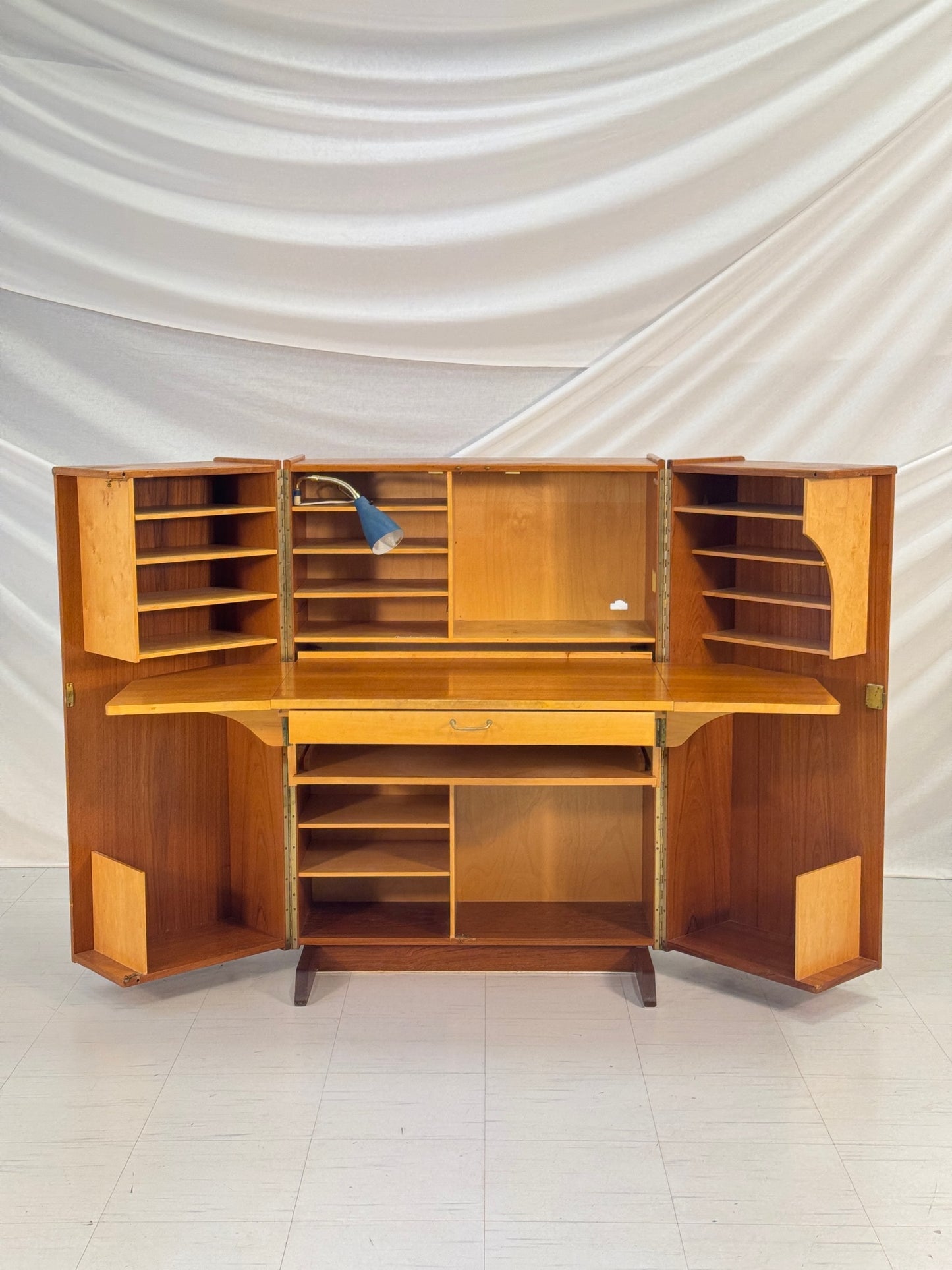 1950s Compact Home Office Desk, Teak