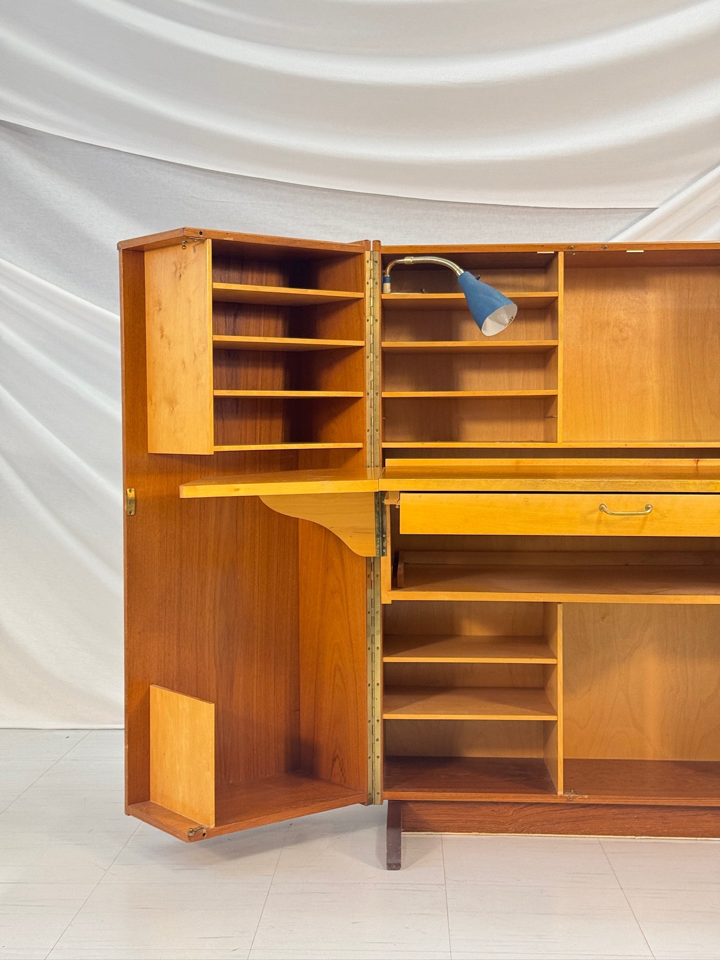 1950s Compact Home Office Desk, Teak