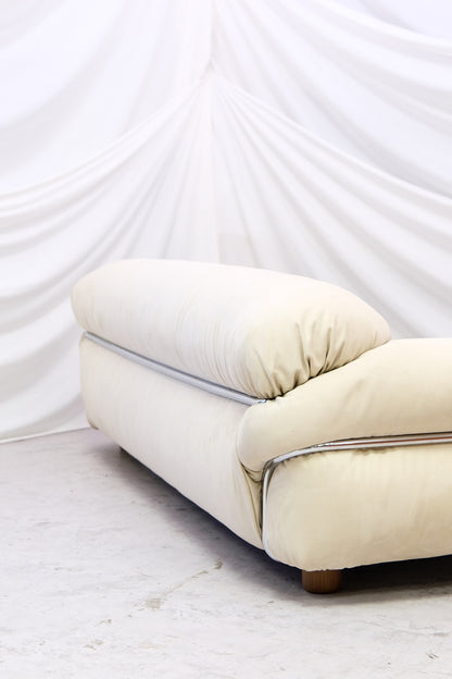 Gianfranco Frattini Sesann 3-seater Sofa - Tacchini - Cream Alcantara