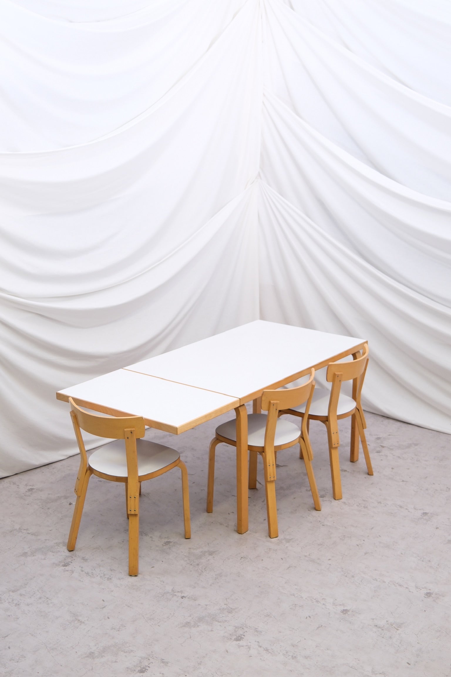 Artek Large Drop Leaf Table by Alvar Aalto