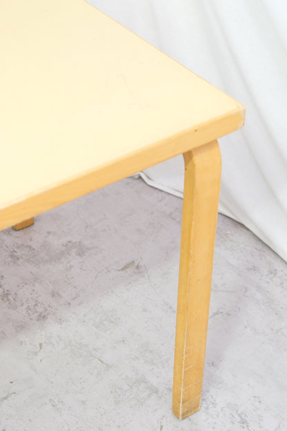 Artek 81B table, light yellow laminate (2 available)