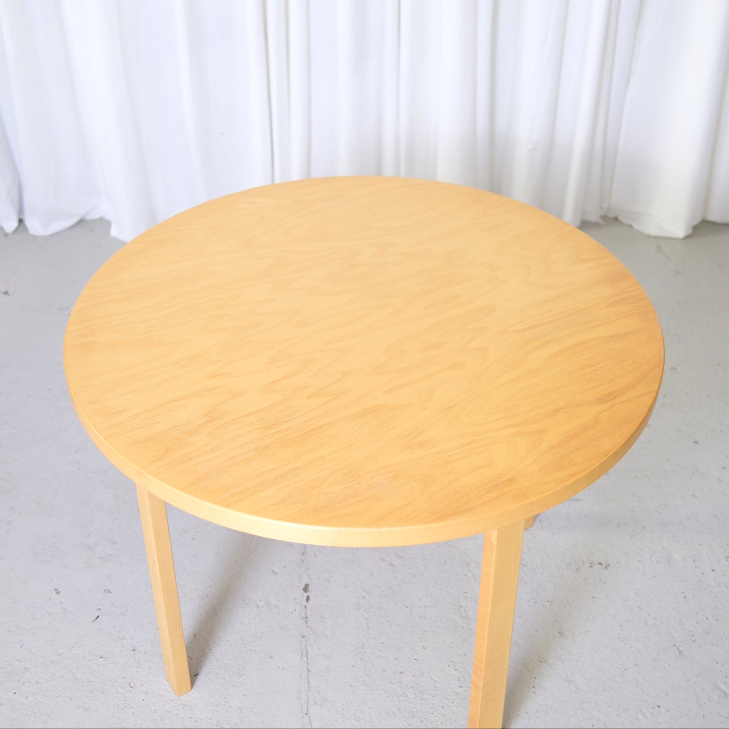 Artek 90A Round Table by Alvar Aalto