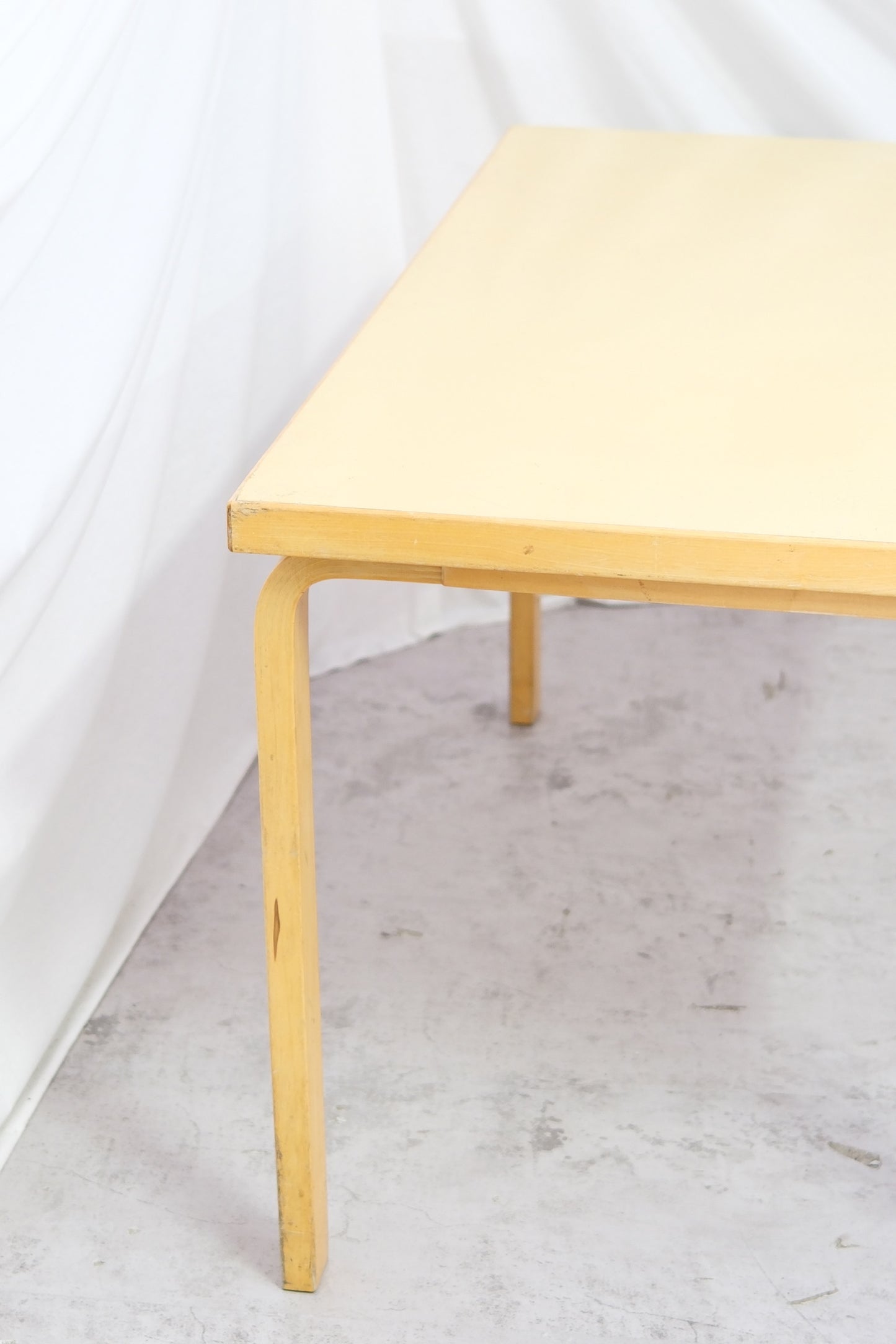Artek 81B table, light yellow laminate (2 available)